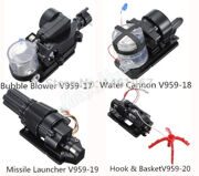 WLtoys V959 V222 V262 V333 V912 V353 Accessories Bag Bubble Blower Water Cannon Missile Launcher Hook & Basket