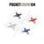 FQ777-124 Pocket Drone 4CH 6Axis Gyro Quadcopter With Switchable Controller RTF UAV mini drone