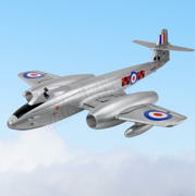 C Jet Fighter Dynam Gloster Meteor F.8 PNP 8974